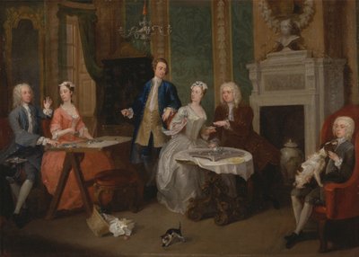 Porträt einer Familie von William Hogarth